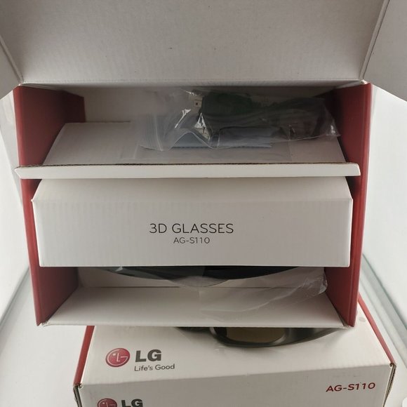 LG 3D Rechargeable Glasses AG-S100 for LG 3D TV Lot 2 NOB - Picture 6 of 12